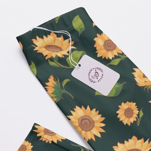 Sunflower-Womens-Pajama-Dark-Green-Closeup-Product-View