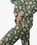 Sunflower-Womens-Pajama-Dark-Green-Semi-Side-View
