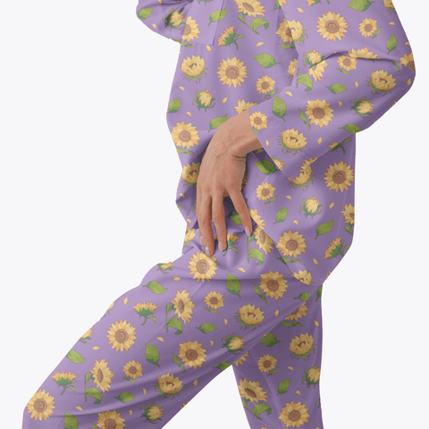 Sunflower-Womens-Pajama-Lavender-Semi-Side-View