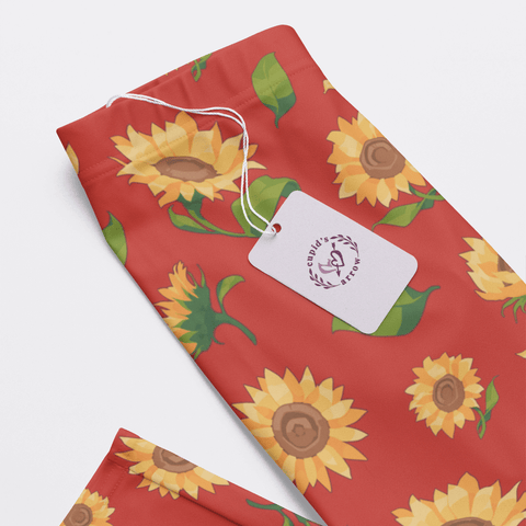 Sunflower-Womens-Pajama-Dark-Orange-Closeup-Product-View