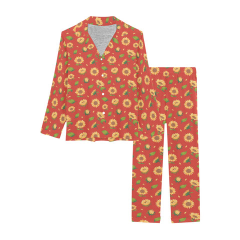Sunflower-Womens-Pajama-Dark-Orange-Product-View