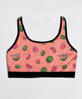 Watermelon-Womens-Bralette-Peach-Product-Front-View