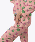 Watermelon-Womens-Pajama-Pink-Semi-Side-View