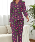 Watermelon-Womens-Pajama-Dark-Purple-Front-View