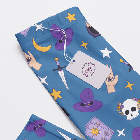 Witch-Core-Womens-Pajama-Sky-Blue-Closeup-Product-View