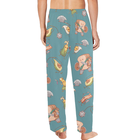 Food Fight Men's Pajamas