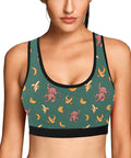 Baby-Monkey-Women's-Bralette-Green-Model-Front-View