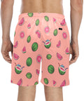 Watermelon-Mens-Swim-Trunks-Peach-Model-Back-View