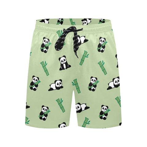 Panda-Men's-Swim-Trunks-DarkSeaGreen-Front-View