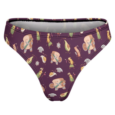 Food Fight Women's Thong