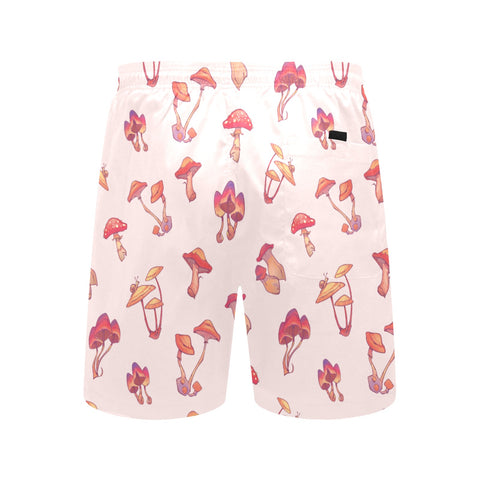 Mushroom-Mens-Swim-Trunks-Baby-Pink-Back-View