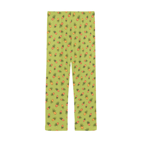 Pineapple-Mens-Pajama-Lime-Green-Back-View