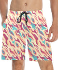 Exotic-Mens-Swim-Trunks-Red-Model-Front-View