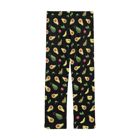 Happy-Avocado-Mens-Pajama-Black-Back-View