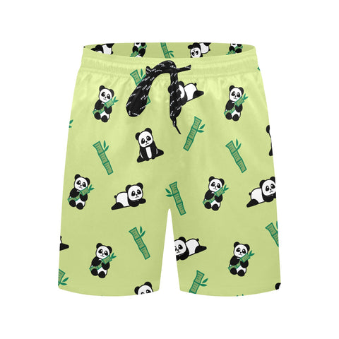 Panda-Men's-Swim-Trunks-Khaki-Front-View