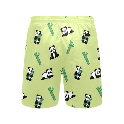 Panda-Men's-Swim-Trunks-Khaki-Back-View