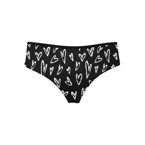 Crazy Hearts Women's Hipster Underwear