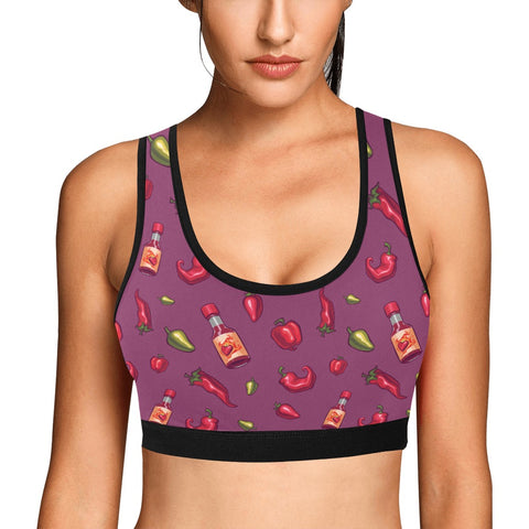 Spicy-Womens-Bralette-Magenta-Model-Front-View