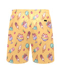 Banana-Split-Men's-Swim-Trunks-Yellow-Back-View