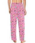 Banana-Split-Mens-Pajama-Hot-Pink-Model-Back-View