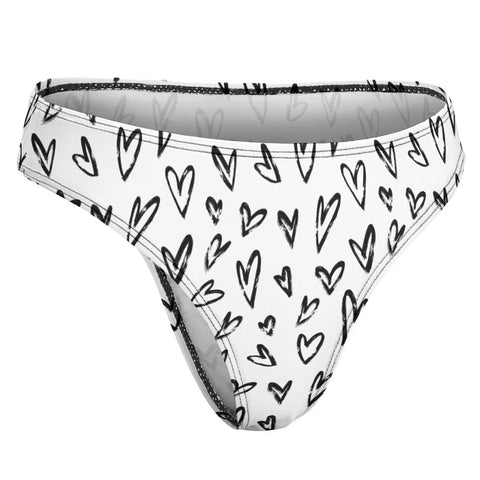 Crazy-Hearts-Women's-Thong-White-Product-Side-View