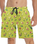 Happy-Avocado-Mens-Swim-Trunks-Guacamole-Model-Front-View