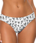 Crazy-Hearts-Women's-Thong-White-Model-Front-View