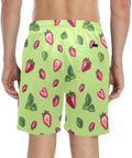 Strawberry-Mens-Swim-Trunks-Yellow-Green-Model-Back-View