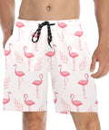 Flamingo-Men's-Swim-Trunks-Snow-Model-Front-View