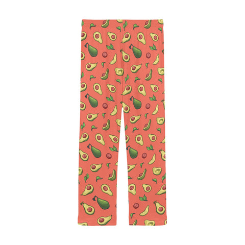 Happy-Avocado-Mens-Pajama-Orange-Back-View