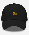 Rubber-Duck-Embroidered-Dad-Hat-Black-Front-View