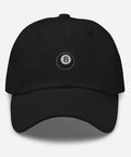 Magic-Eight-Ball-Embroidered-Dad-Hat-Black-Front-View