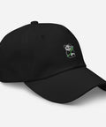 Panda-Embroidered-Dad-Hat-Black-Right-Front-View