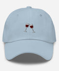 Wine-Embroidered-Dad-Hat-Light-Blue-Front-View