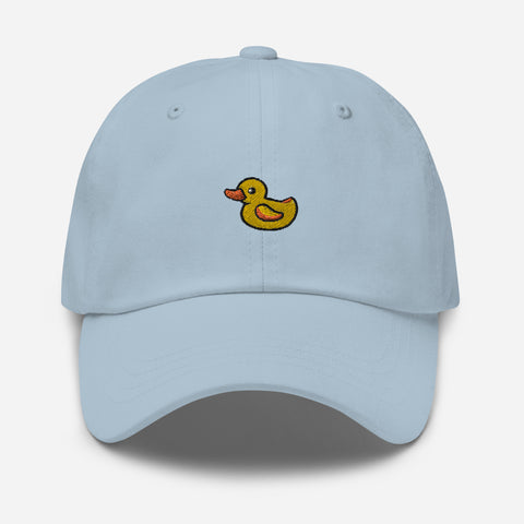 Rubber-Duck-Embroidered-Dad-Hat-Light-Blue-Front-View