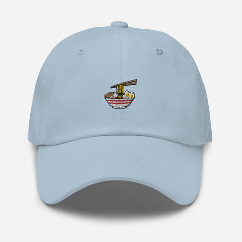 Ramen-Bowl-Embroidered-Dad-Hat-Light-Blue-Front-View