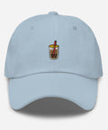 Bubble-Tea-Embroidered-Dad-Hat-Light-Blue-Front-View