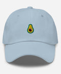 Avocado-Embroidered-Dad-Hat-Light-Blue-Front-View