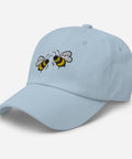 Bee-Mine-Embroidered-Dad-Hat-Light-Blue-Left-Front-View