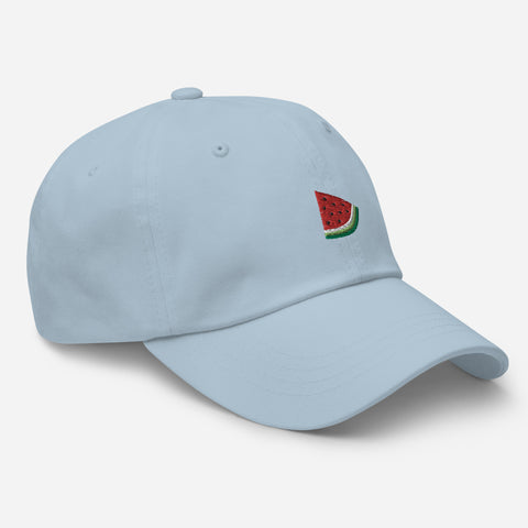 Watermelon-Embroidered-Dad-Hat-Light-Blue-Right-Front-View