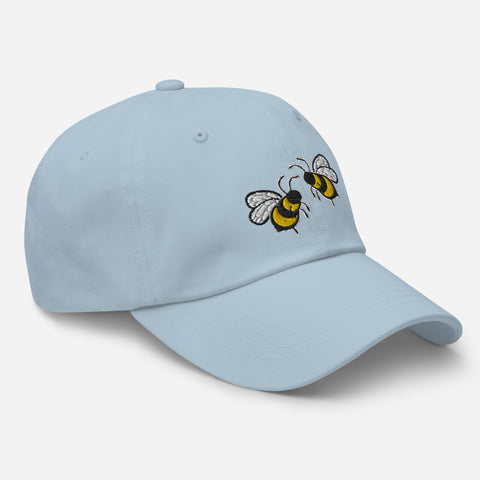 Bee-Mine-Embroidered-Dad-Hat-Light-Blue-Right-Front-View