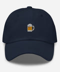 Beer-Mug-Embroidered-Dad-Hat-Navy-Front-View