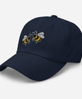 Bee-Mine-Embroidered-Dad-Hat-Navy-Left-Front-View