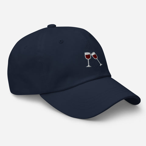 Wine-Embroidered-Dad-Hat-Navy-Right-Front-View
