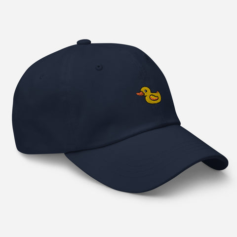 Rubber-Duck-Embroidered-Dad-Hat-Navy-Right-Front-View