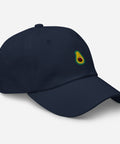 Avocado-Embroidered-Dad-Hat-Navy-Right-Front-View