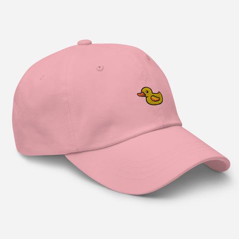 Rubber-Duck-Embroidered-Dad-Hat-Pink-Right-Front-View