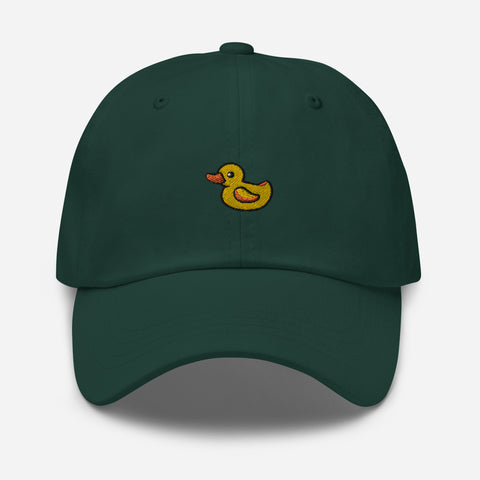 Rubber-Duck-Embroidered-Dad-Hat-Spruce-Front-View