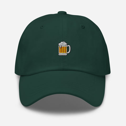 Beer-Mug-Embroidered-Dad-Hat-Spruce-Front-View