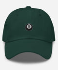 Magic-Eight-Ball-Embroidered-Dad-Hat-Spruce-Front-View